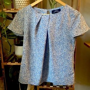 Chase - Blue Floral Blouse